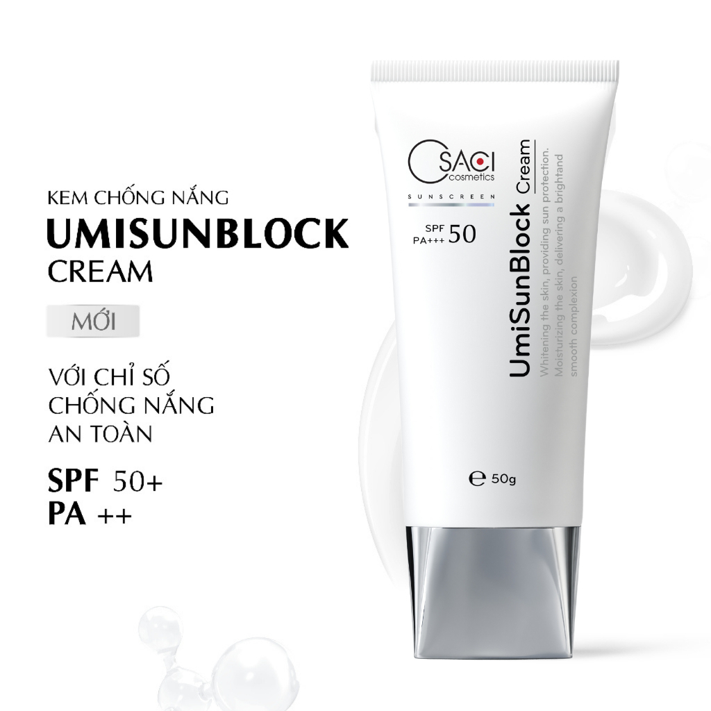 Kem Chống Nắng UmiSunBlock – Dưỡng Trắng, Chống Tia UV, Dưỡng Ẩm Cho Da Nhạy Cảm - Hình sản phẩm